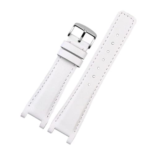 NBCNZCTSAS 16 * 10mm 20 * 12mm 22 * 14mm Uhrenarmband Passend for Guc YA1332 YA1333 1335 Serie Passend for Gu-cci Männer und Frauen Gekerbtes Uhrenarmband(White Light Pin,20-12mm) von NBCNZCTSAS