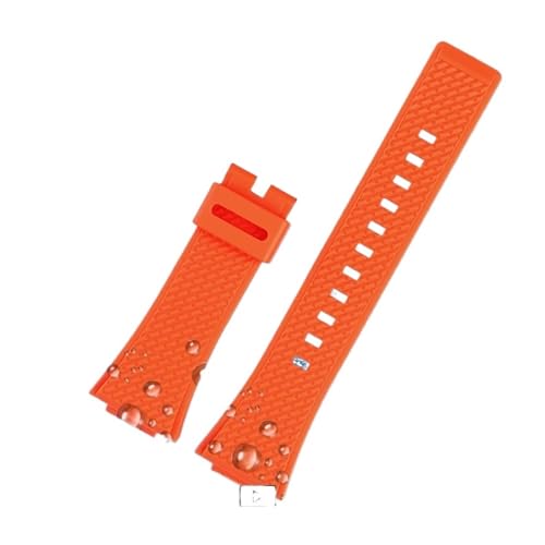 NBCNZCTSAS 16 mm Silikonarmband for Herren, passend for Casio Fit For G-Shock GA-110 GM-110GB GA-110 GA-100 GA-120, Uhrenarmband aus Kunstharz, Silikonkautschuk, Zubehör(Orange no buckle) von NBCNZCTSAS
