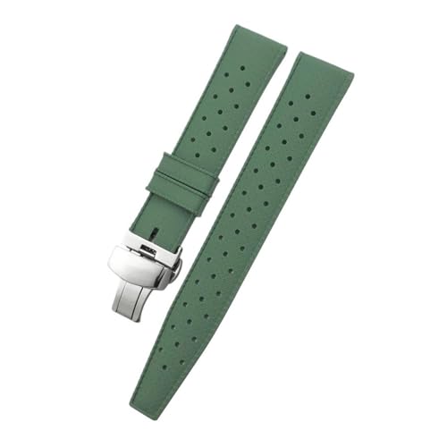 NBCNZCTSAS 19 mm 20 mm 21 mm 22 mm Gummi-Silikon-Uhrenarmband, passend for IWC Pilot, passend for Omega, passend for Tissot, passend for Tudor, passend for Longines, passend for Hamilton, Taucharmband von NBCNZCTSAS