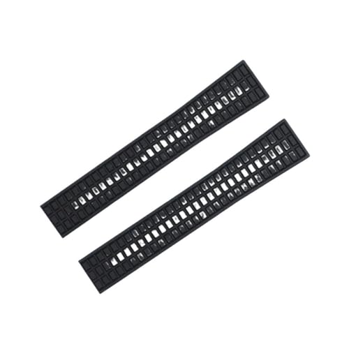 NBCNZCTSAS 19 mm ultraweiches Fluorkautschuk-FKM-Gummi-Uhrenarmband-Zubehör, Ersatz for Patek-Armband, passend for Philippe 5067A(Black,19MM_WITHOUT BUCKLE) von NBCNZCTSAS