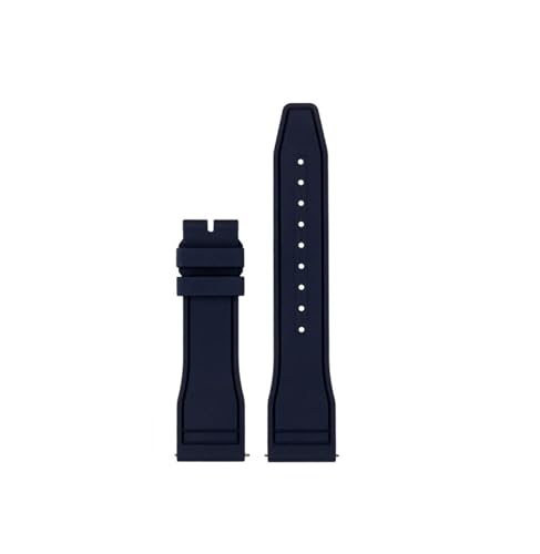NBCNZCTSAS 20 mm/21 mm/22 mm Fluorkautschuk-Armband passend for IWC Big PILOT'S Uhren Spitfire passend for Portofino Family Mark 18 Strap(Dark blue,21mm) von NBCNZCTSAS