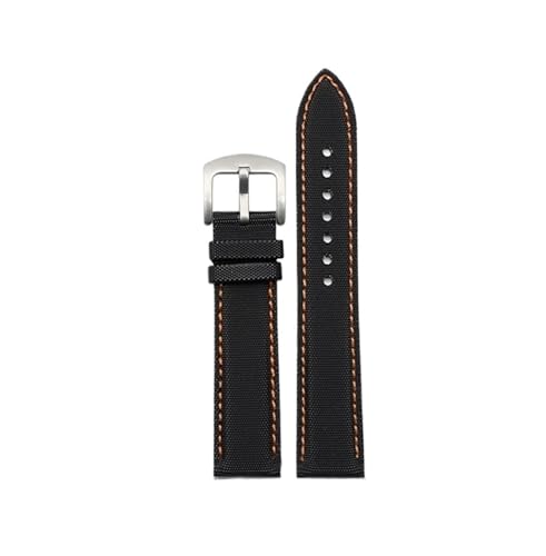 NBCNZCTSAS 20 mm 21 mm 22 mm 23 mm Nylon-Uhrenarmband passend for Omega, passend for Planet, passend for Ocean, passend for Seamaster 300, passend for Speedmaster, Stoffleder, passend for SEIKO, Canva von NBCNZCTSAS
