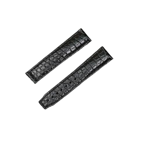 NBCNZCTSAS 20 mm 21 mm Uhrengürtel aus Leder, passend for Maurice Lacroix MASTERPIECE LES CLASSIQUES PONTOS Uhrenarmband(Black round texture,20mm) von NBCNZCTSAS