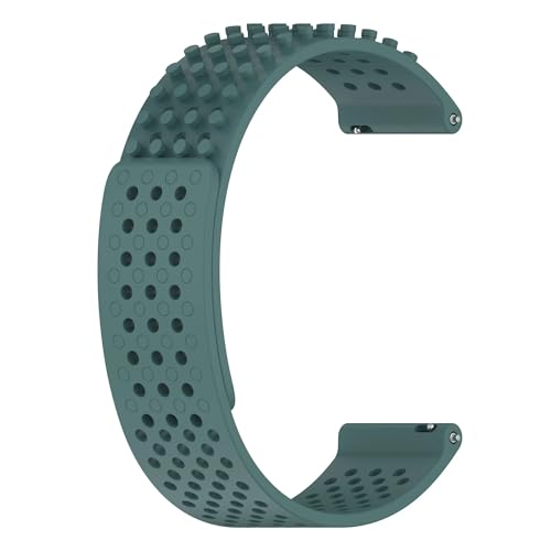 NBCNZCTSAS 20 mm 22 mm Silikonarmband passend for Samsung Galaxy Watch 6 5 4 40 44 mm Band Classic 43 47 mm Gear S3 Active 5Pro 45 mm Universalarmband(OliveGr,22mm) von NBCNZCTSAS