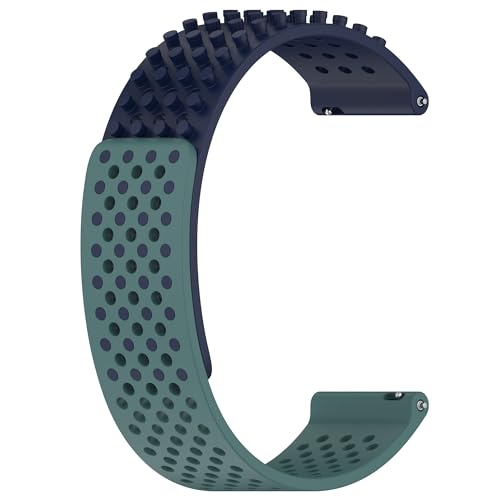 NBCNZCTSAS 20 mm 22 mm Silikonarmband passend for Samsung Galaxy Watch 6 5 4 40 44 mm Band Classic 43 47 mm Gear S3 Active 5Pro 45 mm Universalarmband(OliveGr MU,20mm) von NBCNZCTSAS