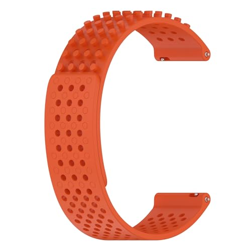 NBCNZCTSAS 20 mm 22 mm Silikonarmband passend for Samsung Galaxy Watch 6 5 4 40 44 mm Band Classic 43 47 mm Gear S3 Active 5Pro 45 mm Universalarmband(Orange,22mm) von NBCNZCTSAS