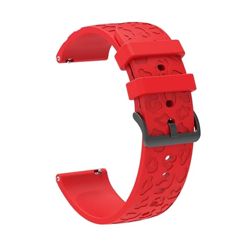 NBCNZCTSAS 20 mm graviertes Armband passend for Samsung Galaxy Watch 6 Classic 43 47 mm 5 4 40 44 mm 5Pro 45 mm Silikon-Sportarmband Gear S3 Active Band(Leopard-R) von NBCNZCTSAS