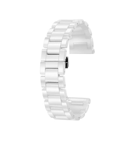 NBCNZCTSAS 20mm 22mm Keramikarmband Passend for Huawei GT3 / 3pro/Fit for Xiaomi Armband Uhr S1 Universelles Herren- und Damenuhrenzubehör(White,20mm) von NBCNZCTSAS