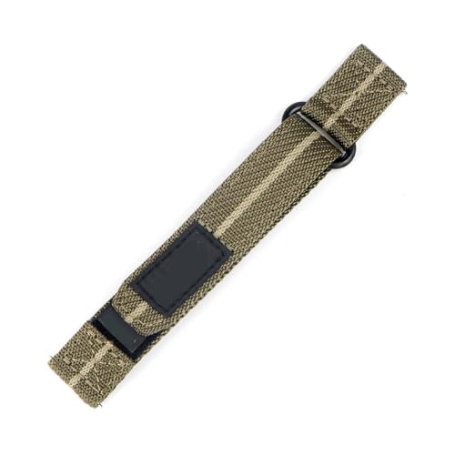 NBCNZCTSAS 20mm 22mm Nylon Uhrenarmband Fit for Omega X S-watch Joint Moon Swatch Strap Schnellverschluss Sport Armband Armband for Männer Frauen(Oilve khaki,22mm) von NBCNZCTSAS
