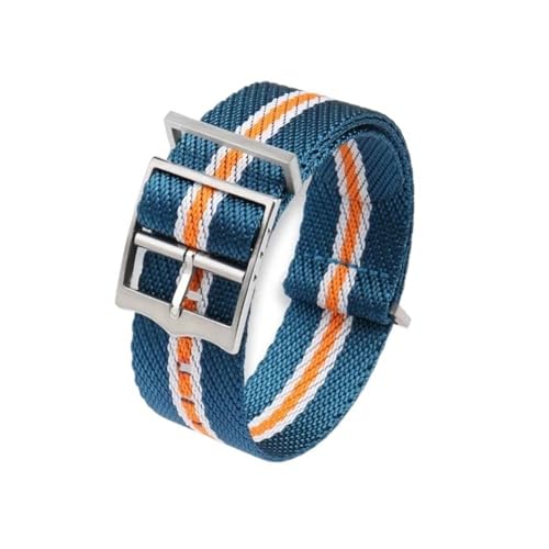 NBCNZCTSAS 20mm 22mm Premium Nylonarmband Ersatzarmband Verstellbares Nylon-Uhrenarmband Single Pass Style Fit for Omega/Fit for Rolex Nylonowe Paski(Coal Black,22mm) von NBCNZCTSAS