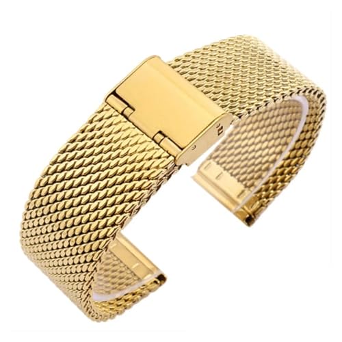 NBCNZCTSAS 22 mm 18 mm 24 mm 20 mm Edelstahlarmband passend for Samsung Galaxy Watch 6 5 4 40 mm 44 mm Active 2 Band passend for Huawei GT4 Ultimate Armband(Gold,24mm) von NBCNZCTSAS