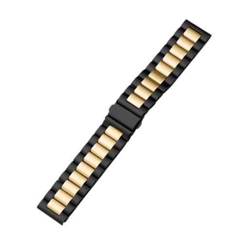 NBCNZCTSAS 22 mm 20 mm Metallarmband passend for Huawei Watch GT2 Pro 46 mm Band Edelstahlarmband passend for Samsung Galaxy Watch 3 4 5 45 mm Active(Black Gold Tool,20mm) von NBCNZCTSAS