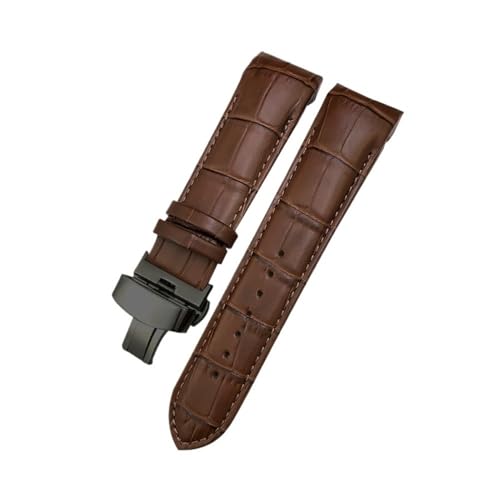 NBCNZCTSAS 22mm 23mm 24mm Leder Armband Fit for Tissot 1853 Couturier T035 T035627 T035410 Schwarz Braun Uhr Armband werkzeuge(Brown-Black,24mm) von NBCNZCTSAS