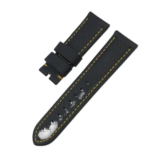 NBCNZCTSAS 22mm 24mm 26mm Nylon Textur Carbon Fiber Armband Fit for Panerai Fit for Luminor PAM1312 441 Schwarz armband Armband(GREEN BLUE,24mm) von NBCNZCTSAS