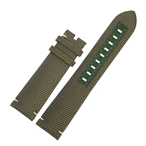 NBCNZCTSAS 22mm Nylon Canvas Uhrengurt Sport wasserdichtes Leder Armband Bandgürtel for Mido Fit for Ozean Fit for Stern M042.430 Accessoires(Army Green01) von NBCNZCTSAS