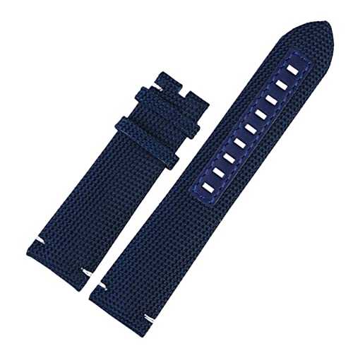 NBCNZCTSAS 22mm Nylon Canvas Uhrengurt Sport wasserdichtes Leder Armband Bandgürtel for Mido Fit for Ozean Fit for Stern M042.430 Accessoires(Dark blue01) von NBCNZCTSAS