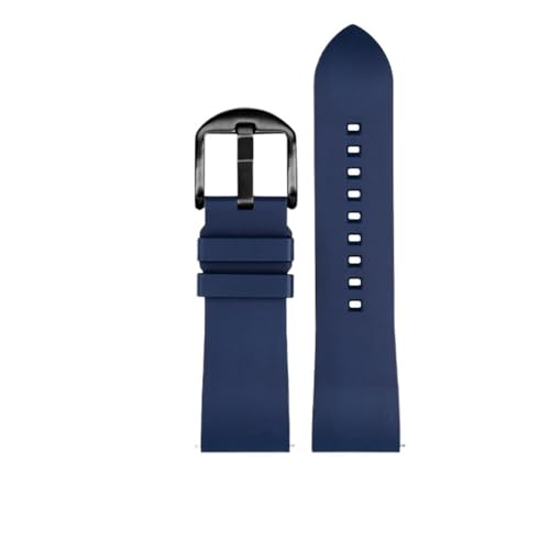 NBCNZCTSAS 23 mm Schnellverschluss-Armband for Herren, passend for Casio PRW-6900Y PRW-6800Y PRW60, wasserdichtes Uhrenarmband aus Fluorkautschuk-Silikon(Blue-black pin) von NBCNZCTSAS