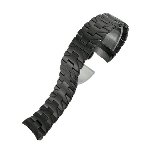 NBCNZCTSAS 316L Massiv-Edelstahl-Armband, passend for Panerai PAM441 111 382 PAM1314, Herren-Stahlband, Schnallenarmband, 24 mm(Black) von NBCNZCTSAS