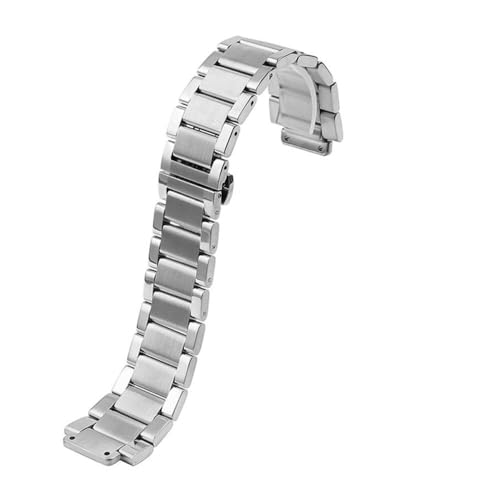 NBCNZCTSAS 316L Solide Edelstahl Uhrenarmband Fit for Hublot 27x19mm 23x17 21x13 Weiche Armband Big Bang Uhr Handgelenk Armband for Männer Frauen(Silver,21x13mm) von NBCNZCTSAS