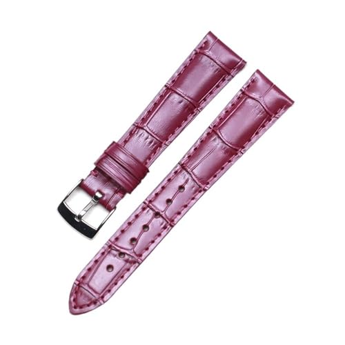 NBCNZCTSAS Armband Geeignet for Zenith ELITE Pin Schnalle Top-Schicht Leder Exquisite Nähen Uhrenarmband Männer Frauen(Purple) von NBCNZCTSAS