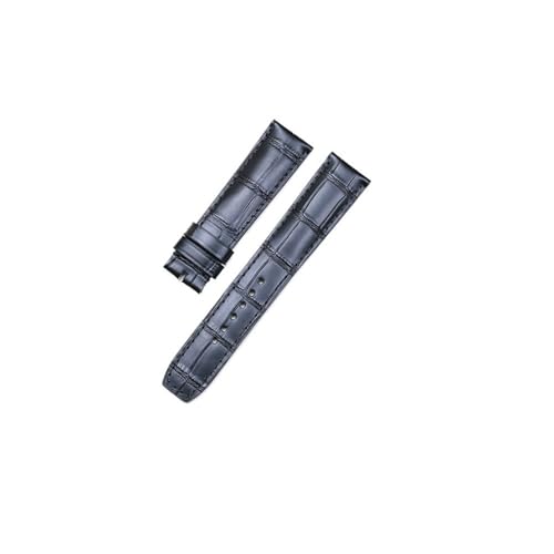 NBCNZCTSAS Armband Leder Geeignet for Baume & Mercier Fit for HAMPTON/Fit for CLASSIMA Zubehör Oberschicht-Leder-Uhrengürtel 20/22 mm(Black,20mm) von NBCNZCTSAS