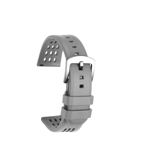 NBCNZCTSAS Belüften Sie das hochwertige Uhrenarmband aus Fluorkautschuk mit poröser Struktur und Schnellverschluss, 20 mm, 22 mm, passend for Tissot, passend for Citizen, passend for Seiko-Uhren.(Grey NBCNZCTSAS Belüften Sie das hochwertige Uhrenarmband aus Fluorkautschuk mit poröser Struktur und Schnellverschluss, 20 mm, 22 mm, passend for Tissot, passend for Citizen, passend for Seiko-Uhren.(Grey von NBCNZCTSAS