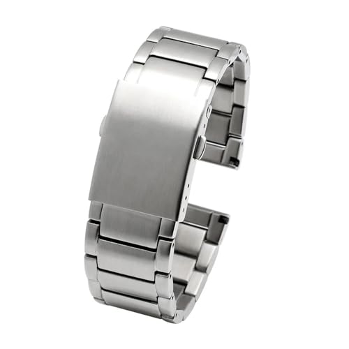 NBCNZCTSAS Edelstahl-Uhrenarmband passend for Diesel DZ4316 DZ7395 7305 4209 4215 Herren-Armbanduhr aus massivem Metall, 24 mm, 26 mm, 28 mm, 30 mm(Sanzhu steel,24mm) von NBCNZCTSAS
