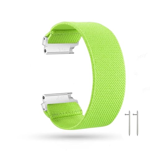 NBCNZCTSAS Elastisches Uhrenarmband aus Nylon passend for Samsung Galaxy Watch 3 46 mm Active 2 40 mm 44 mm Band 18 20 mm 22 mm Nylon-Uhrenarmband(Light green) von NBCNZCTSAS