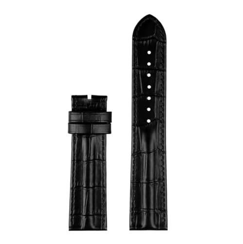 NBCNZCTSAS Fit for Hamilton Lederarmband Khaki H7060573 Armband Hautstruktur Armband 20 mm 22 mm Herren Schwarz Braun(A black no clasp,22mm) von NBCNZCTSAS