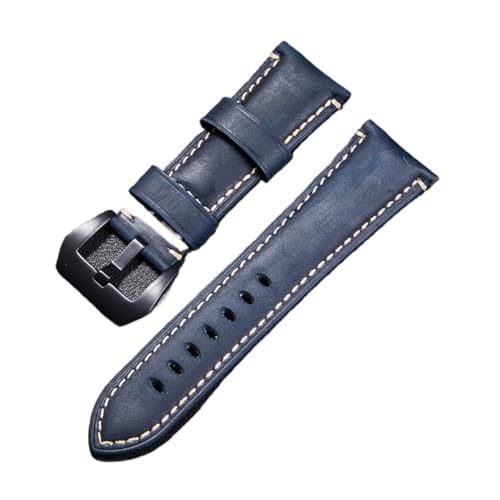 NBCNZCTSAS Gürtel Armband Klassische Lederuhrband 22mm 24mm 26mm Retro Mode Ersatz Zubehör Universal Armband(3,22mm) von NBCNZCTSAS