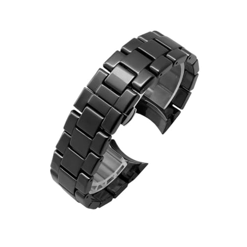 NBCNZCTSAS Keramikarmband passend for AR1451 AR1452 AR1400 AR1410 Uhrenarmbänder mit Edelstahlverschluss 22 mm 24 mm(AR1400,22mm) von NBCNZCTSAS