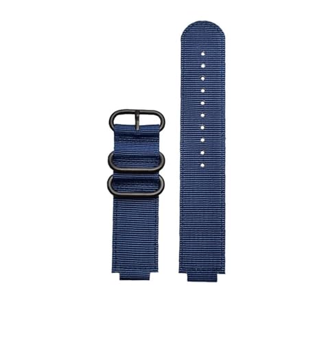 NBCNZCTSAS Konvexen Mund Leinwand armband Fit for CASIO Fit for PROTREK Serie prg-260/270 prw-2500t /3500/5000/5100 Nylon uhr band(Blue-black) von NBCNZCTSAS
