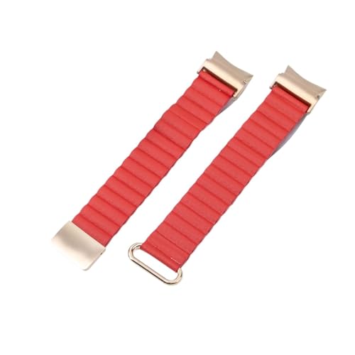 NBCNZCTSAS Magnetisches Lederarmband passend for Samsung Galaxy Watch 6 5 4 40 44 mm 6 Classic 43 47 mm, keine Lücken, Schnellmontageband, Uhr 5Pro 45 mm Armband(Black 01,For Watch 5Pro 45mm) von NBCNZCTSAS