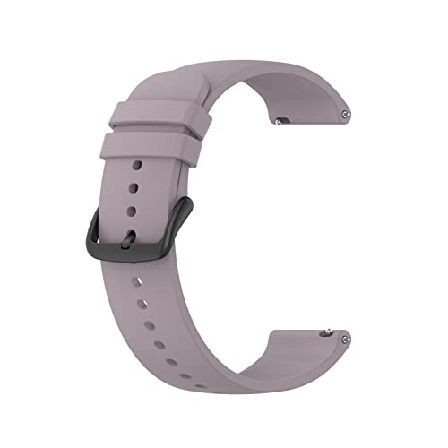 NBCNZCTSAS Mode-feste Farbarmband for Huawei-Uhr 3 Watch3 GT2 GT 2. Pro GT 2E Smartwatch-Zubehör-langlebiger Silikon-Armband(Violet Black Button,3) von NBCNZCTSAS