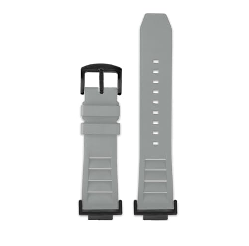 NBCNZCTSAS Modifiziertes Fluorkautschuk-Armband passend for Casio DW5600 DW-5600 GW-B5600 GW-M5610 GA 110 100 120 GA2100 Serie wasserdicht(Grey black pin) von NBCNZCTSAS