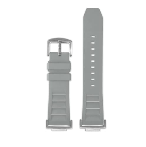 NBCNZCTSAS Modifiziertes Fluorkautschuk-Armband passend for Casio DW5600 DW-5600 GW-B5600 GW-M5610 GA 110 100 120 GA2100 Serie wasserdicht(Grey silver pin) von NBCNZCTSAS