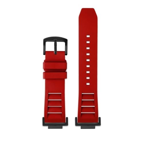 NBCNZCTSAS Modifiziertes Fluorkautschuk-Armband passend for Casio DW5600 DW-5600 GW-B5600 GW-M5610 GA 110 100 120 GA2100 Serie wasserdicht(Red black pin) von NBCNZCTSAS