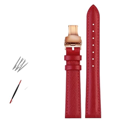 NBCNZCTSAS Modisches Lederarmband for Uhren, passend for Armani, passend for Timex, passend for Gucci, passend for Fossil, passend for Casio, Uhrenarmband for Damen, 10, 12 mm, 14 mm, 16 mm, 18 mm(Red NBCNZCTSAS Modisches Lederarmband for Uhren, passend for Armani, passend for Timex, passend for Gucci, passend for Fossil, passend for Casio, Uhrenarmband for Damen, 10, 12 mm, 14 mm, 16 mm, 18 mm(Red von NBCNZCTSAS
