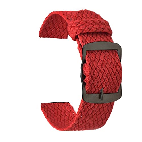 NBCNZCTSAS Nylon-Leinwand-Uhr-Armband for Samsung Fit for Ticwatch Fit for Huawei Fit for Amazfit 22mm Massivfarbe Anti-Scratch-langlebige Handgelenkband-Armband-Band(1) von NBCNZCTSAS