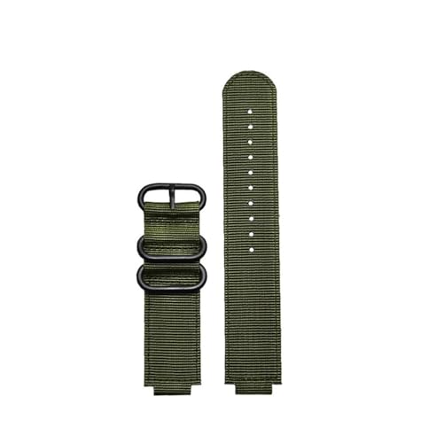 NBCNZCTSAS Nylon-Uhrenarmband, passend for Casio AE-1200 AE-1300 AE-1000W, modifiziertes Nylon-Armband, Herrenarmband-Zubehör, 18 mm(Army Green BK) von NBCNZCTSAS