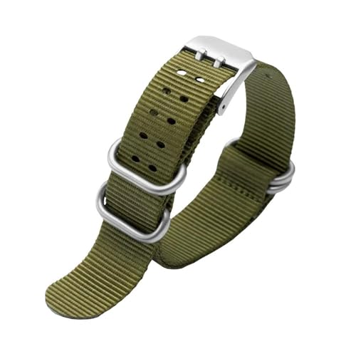 NBCNZCTSAS Nylon Uhrenarmband 22mm 23mm Uhrenarmband Sport Fit for Luminox Uhrenarmbänder Armband Schwarz Mode Armband for Männer Gürtel(Military green sk,23mm) von NBCNZCTSAS