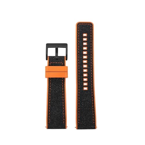 NBCNZCTSAS Passend for Breitling Avenger Blackbird Professional Endurance Super Ocean Series Nylon + Gummisohlenarmband 22 mm Armband(8020 14,22mm) von NBCNZCTSAS