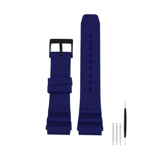 NBCNZCTSAS Passend for CASIO Swordfish MDV106-1A MDV-107 MTP-VD01 MDV-106D efr-303l Armband Herrenarmband 22mm Sport Silikonarmband(Blue black) von NBCNZCTSAS