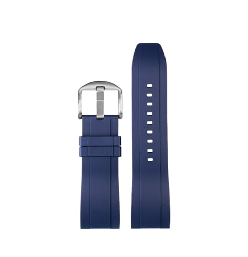 NBCNZCTSAS Passend for CITIZEN Blue Angel Herren Radio Wave Uhr AT8020-54L/8020-03L/JY8078 Serie Canvas Nylon+Gummi Uhrenarmbänder 22mm 23mm(A-Blue silver pin,23mm) von NBCNZCTSAS