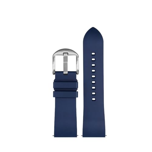 NBCNZCTSAS Passend for CITIZEN Blue Angel Herren Radio Wave Uhr AT8020-54L/8020-03L/JY8078 Serie Canvas Nylon+Gummi Uhrenarmbänder 22mm 23mm(B-Blue silver pin,23mm) von NBCNZCTSAS