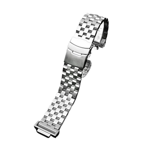 NBCNZCTSAS Passend for Casio Fit For G-SHOCK Armband aus massivem Metall und Edelstahl DW5600 M5610 DW6900 GA110 GA120 Herrenarmband(76 frosted-steel) von NBCNZCTSAS