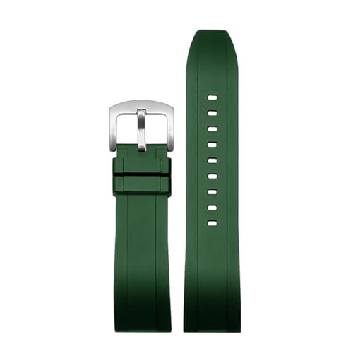 NBCNZCTSAS Passend for Casio Fit For G-SHOCK Armband aus massivem Metall und Edelstahl DW5600 M5610 DW6900 GA110 GA120 Herrenarmband(Rubber Green silver) von NBCNZCTSAS