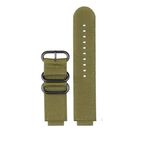 NBCNZCTSAS Passend for Casio Fit For G-SHOCK Nylonarmband DW5600 GW6900 DW-5600 GW-B5600 GA-110 GM-5600 GA2100 GM110 kleines Stahlgewehr Herren-Canvas-Armband(Army green black) von NBCNZCTSAS