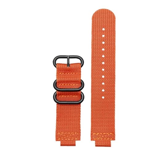 NBCNZCTSAS Passend for Casio Fit For G-Shock Uhrenarmband GBA-800 GMA-B800 GA-800/810 GBD-800 GA110 GA-120 GA100 modifiziertes Herren-Nylon-Uhrenarmband 16 mm(Orange black) von NBCNZCTSAS
