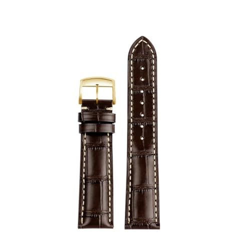 NBCNZCTSAS Passend for Longines Masters Collection L3 L4 L2.628/L2.673 Uhrenarmband Lederschnalle Armband 19 20 21 mm Armband(Brown gk,21mm) von NBCNZCTSAS